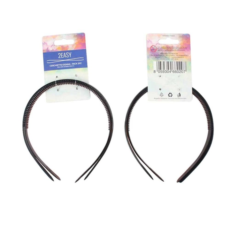 2Easy Cerchietto Donna - Pack 2Pz