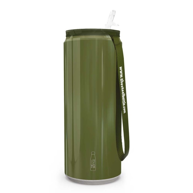 The Steel Bottle  70 Tin Military Green