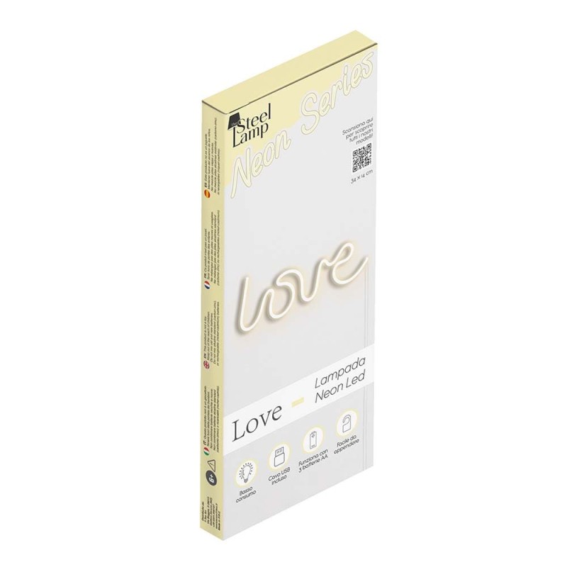 The Steel Lamp Neon Wall Love