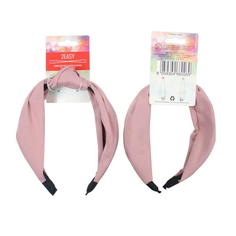 2Easy Cerchietto A Fascia Rosa