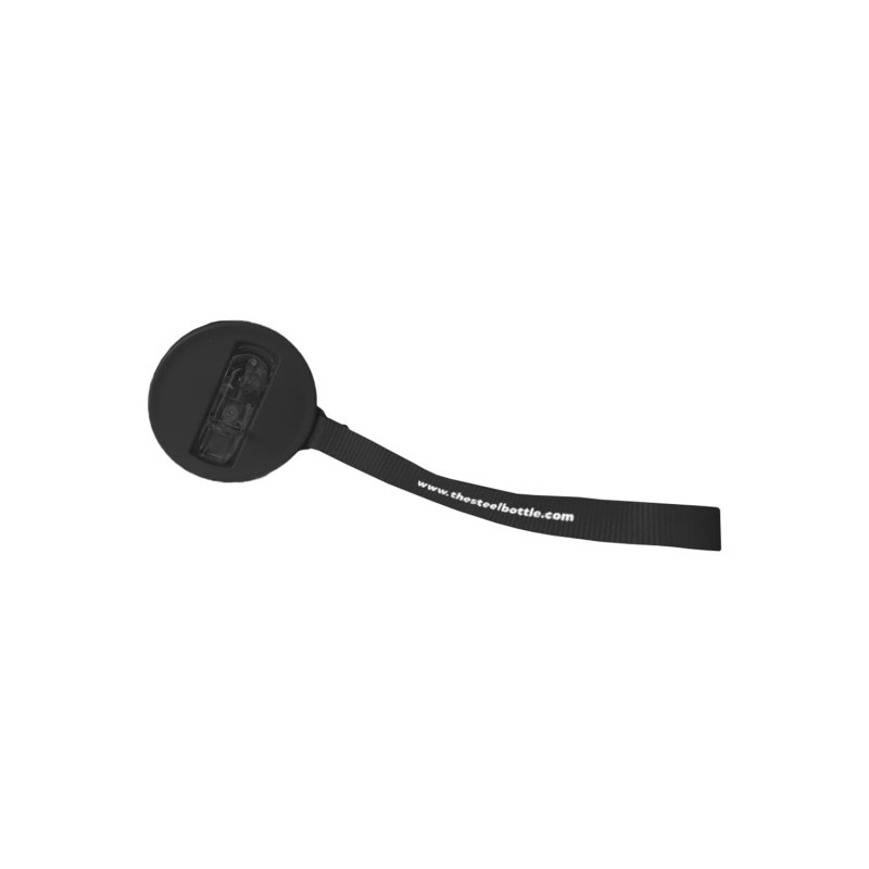 The Steel Bottle Tappo Tin Black