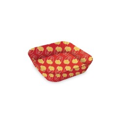 Carta Forno Quadrata Con Pattern Patatine 50Pz