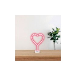 The Steel Lamp Neon Desk Heart