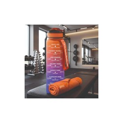 Borraccia Mot. Con Asciugamano 1L  4 Purple&Peach