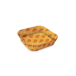 Carta Forno Quadrata Con Pattern Pollo 50Pz