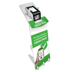 Arya Hc - Lettore Green Pass Con Piantana