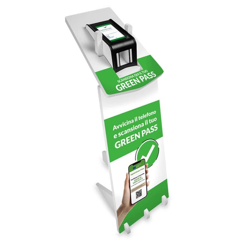 Arya Hc - Lettore Green Pass Con Piantana