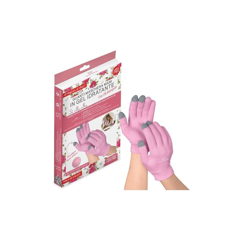 2Easy Guanti Maschera Mani Touch Screen Rosa