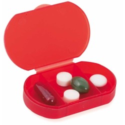 T-Pill Ovale - 3 Scomparti Rosso