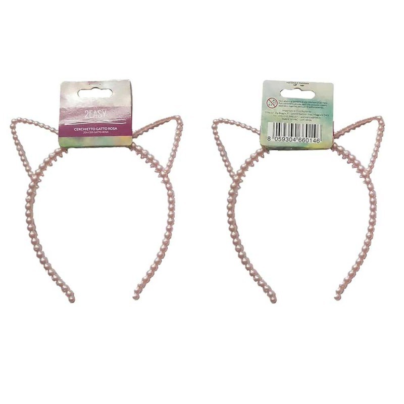 2Easy Cerchietto Gatto Rosa