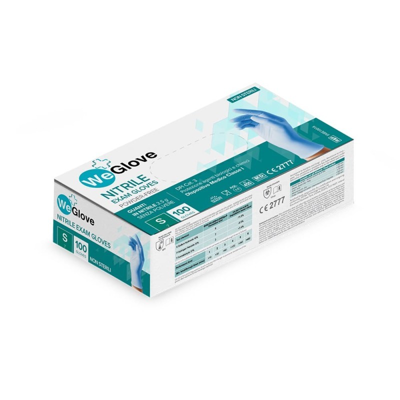 Weglove Nitrile Az 100Pz Size S - DM/DPI Cat Iii