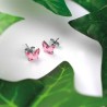 2Easy New Bijoux - Set Da 3 P.l. Farfalla Rosa