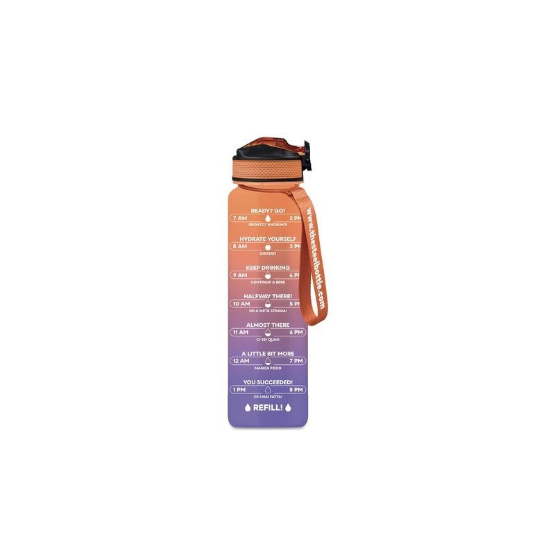 Borraccia Motivazionale 1L  4 Purple&Peach