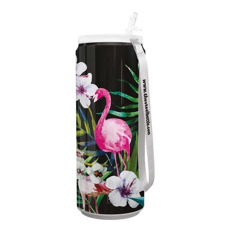 The Steel Bottle  78 Tin Flamingo