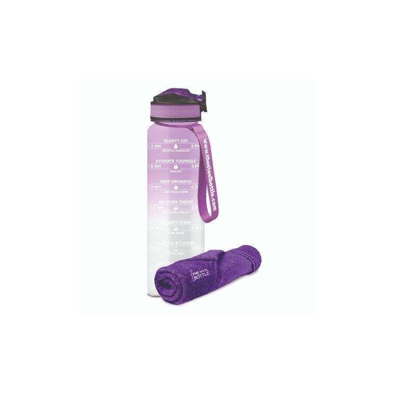 Borraccia Mot. Con Asciugamano 1L  5 Ice&Purple
