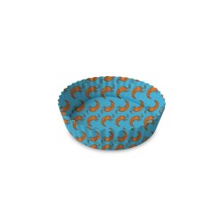 Carta Forno Rotonda Con Pattern Gamberetti 50Pz