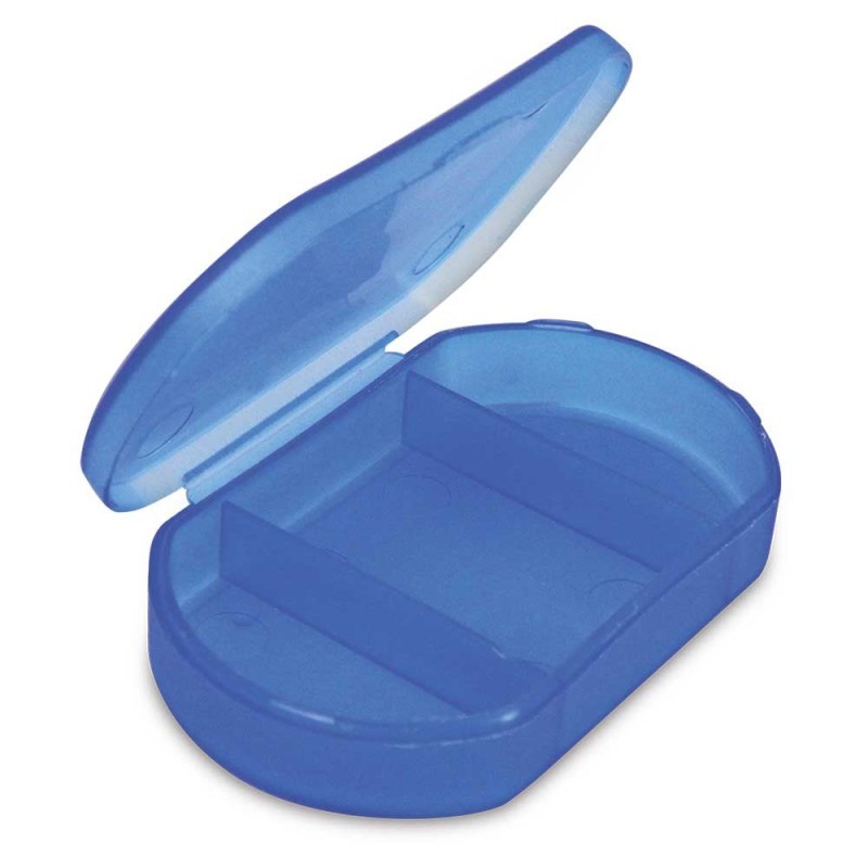 T-Pill Ovale - 3 Scomparti Blu