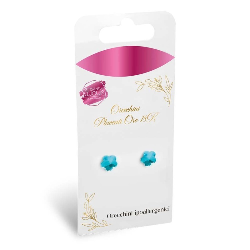 2Easy New Bijoux - P.l. Fiore Blu Oro 18K