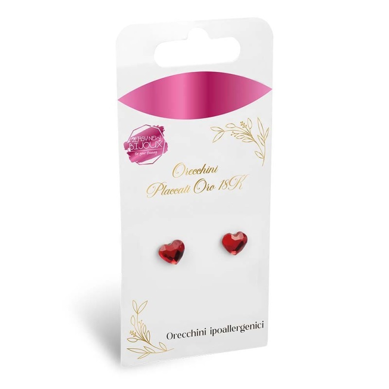 2Easy New Bijoux - P.l. Cuore Rosso Oro 18K