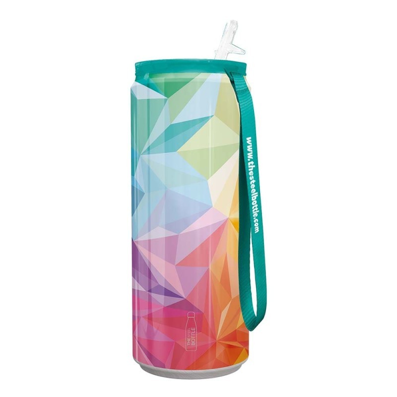 The Steel Bottle  74 Tin Geometric Color