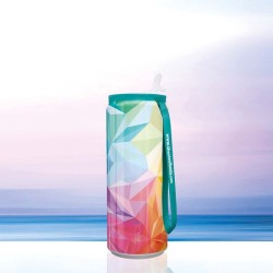 The Steel Bottle  74 Tin Geometric Color