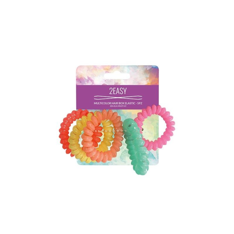 2Easy Multicolor Hair Box Elastic - 5Pz
