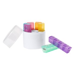 T-Pill Color Circle - Settimanale 28 Scomparti