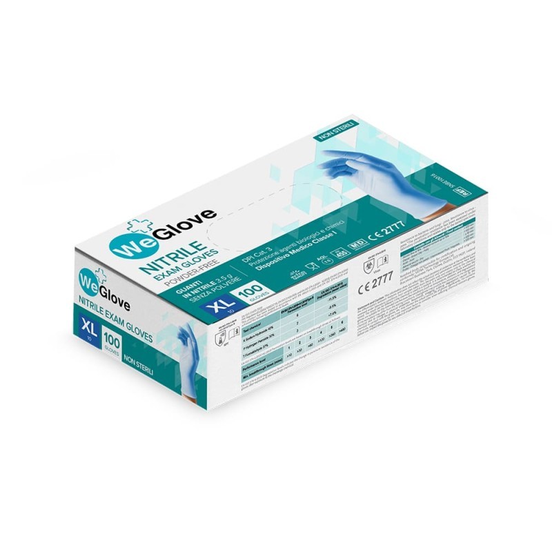 Weglove Nitrile Az 100Pz Size Xl - DM/DPI Cat Iii