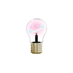 The Steel Lamp Neon Bulb Planet Heart
